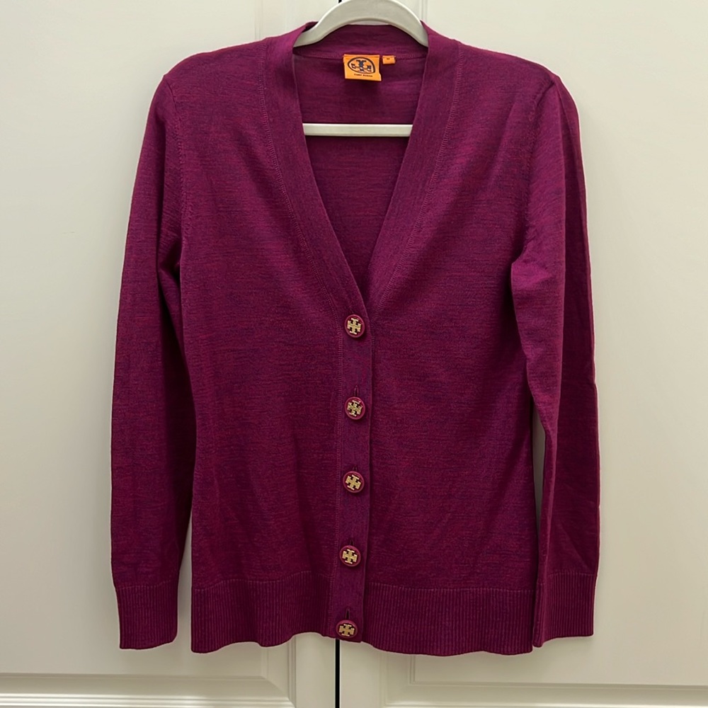 Tory Burch Cardigan with Motif Buttons
